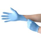 Feather Nitrexx púdermentes nitril kesztyű, világoskék-S