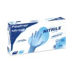 Feather Nitrexx púdermentes nitril kesztyű, világoskék-XL
