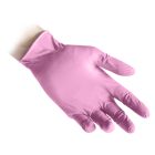 Reflexx N82 púdermentes nitril kesztyű, rózsaszín-XS