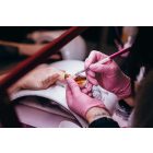 Reflexx N82 púdermentes nitril kesztyű, rózsaszín-XS