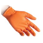 Reflexx N85 Full Grip púdermentes nitril kesztyű, narancs, 50db/cs - L