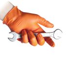 Reflexx N85 Full Grip púdermentes nitril kesztyű, narancs, 50db/cs - L