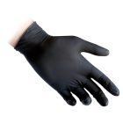 Reflexx R44 púdermentes latex kesztyű, fekete, extra ellenálló-L