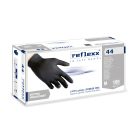 Reflexx R44 púdermentes latex kesztyű, fekete, extra ellenálló-M