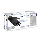 Reflexx R44 púdermentes latex kesztyű, fekete, extra ellenálló-XL
